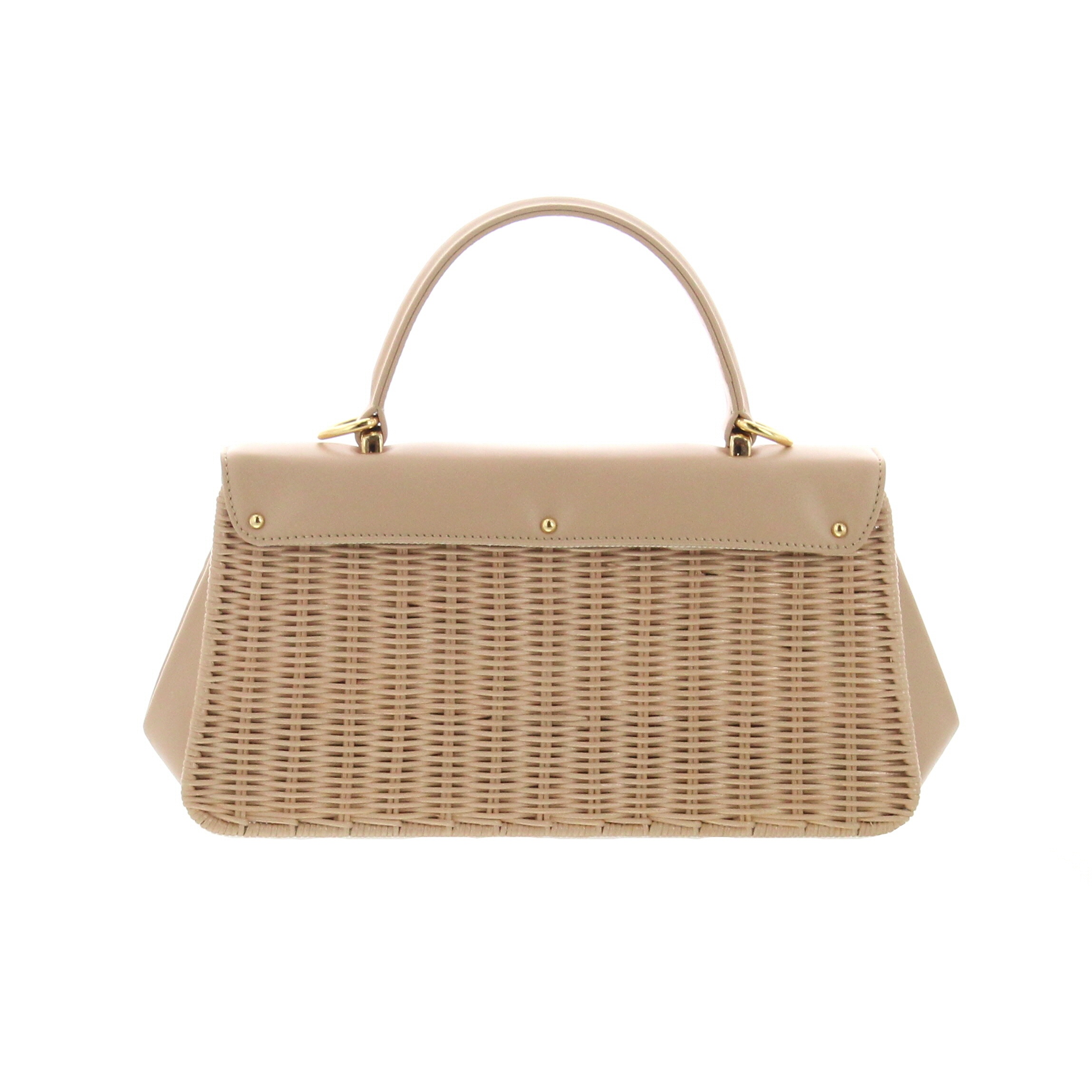 CARLA SAINT-BARTH - Carla Saint Barth – Vimini Long Bag – Carne / Carne - 2