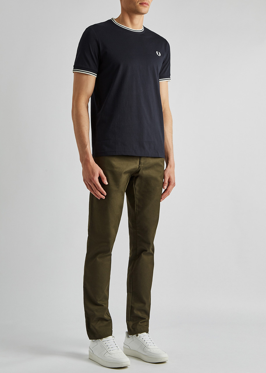 M1588 navy cotton T-shirt - 4