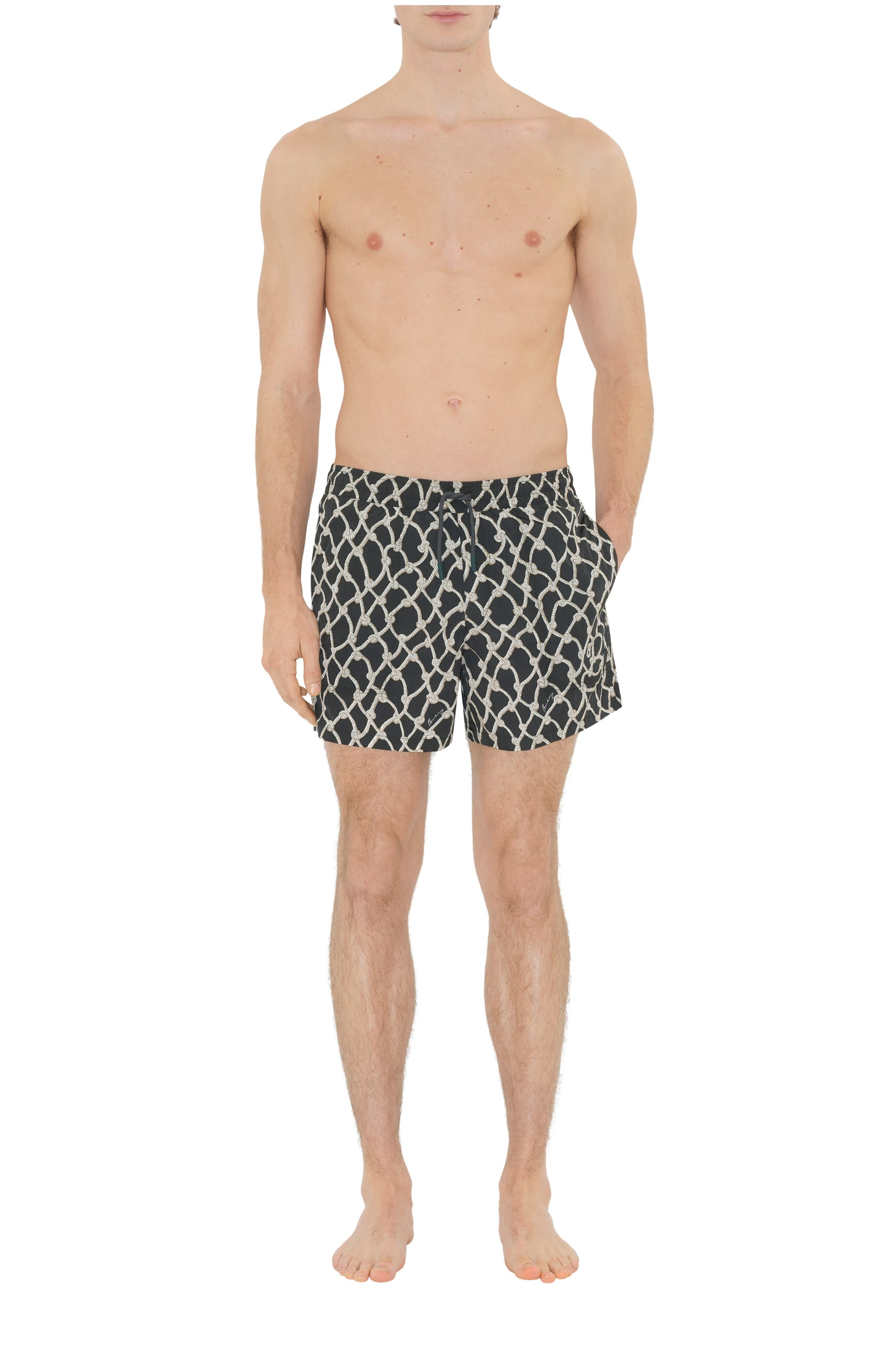 burberry Knot Nylon Swim Shorts in Magnet at Nordstrom - 1