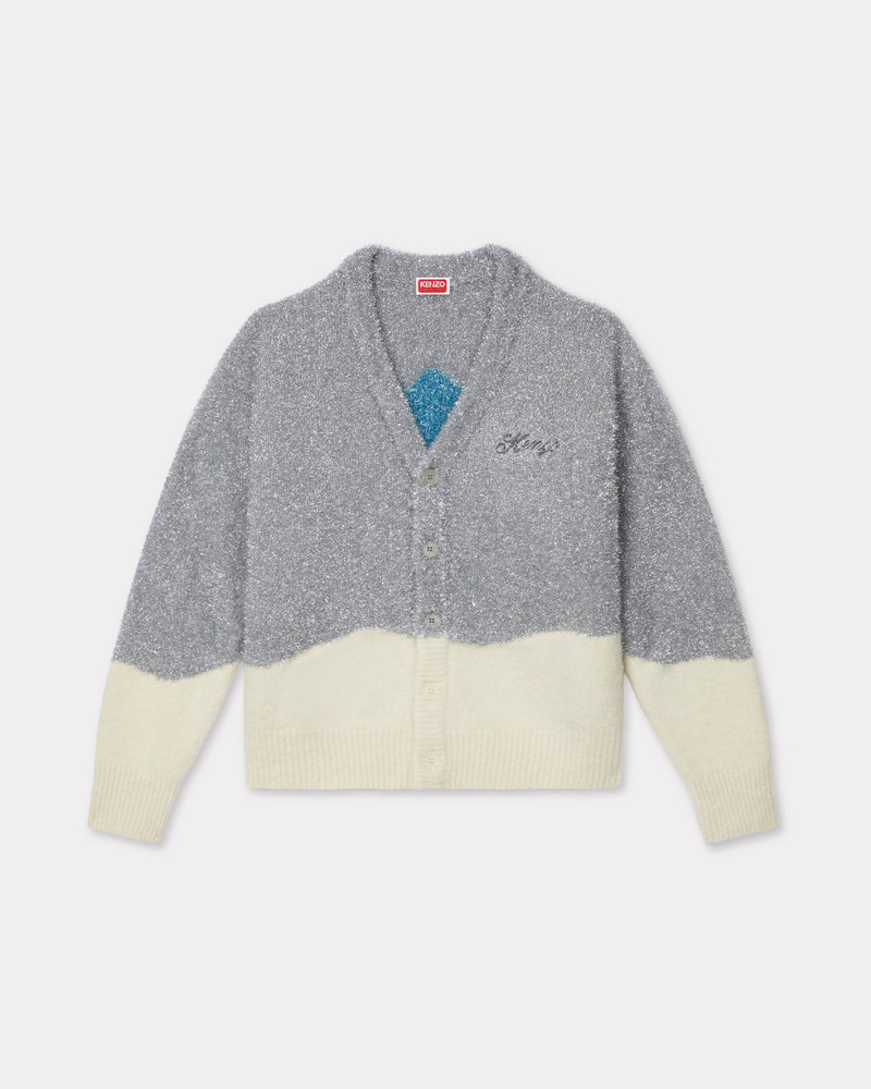 'KENZO Winter Holidays' tinsel cardigan in mixed wool 1