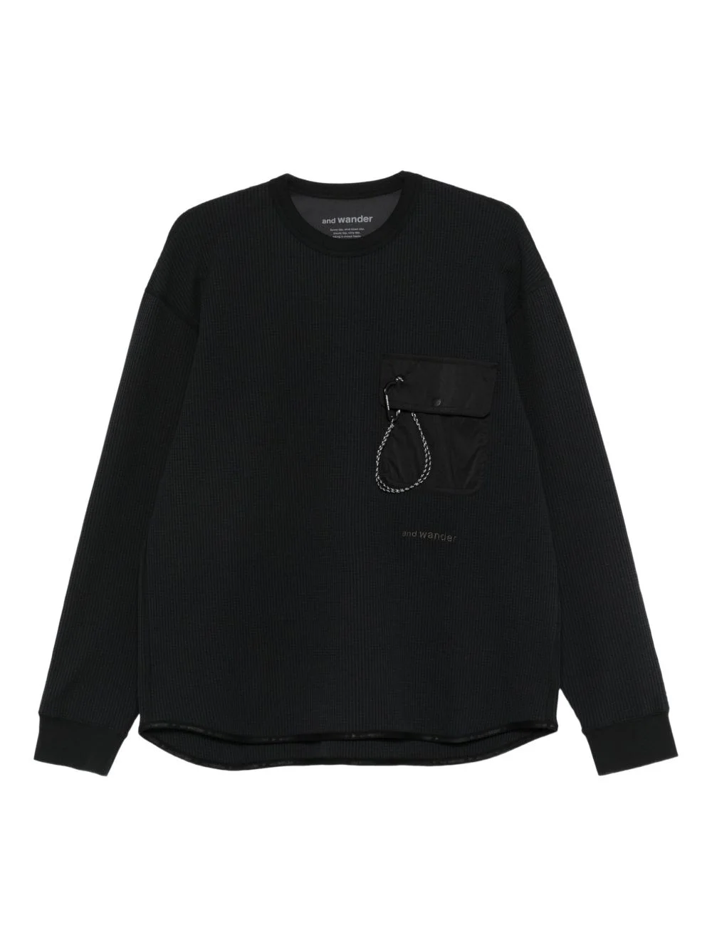 flap-pocket sweatshirt - 1