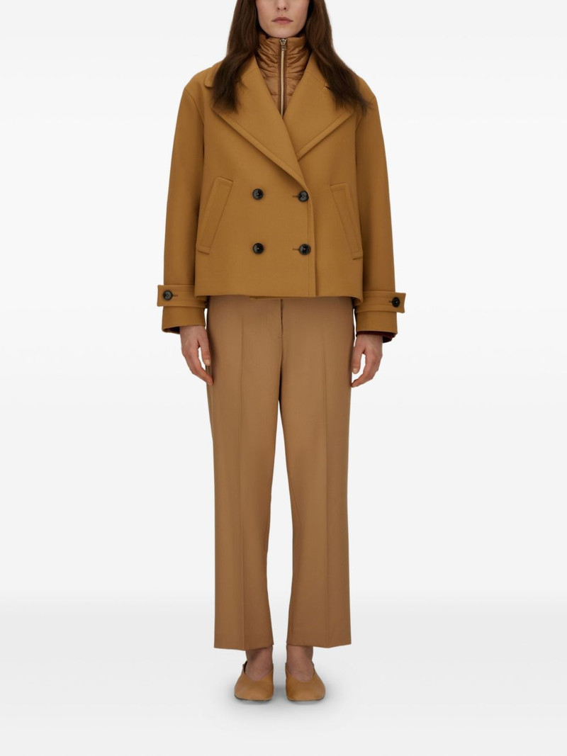 Herno double-breasted cropped jacket outlook