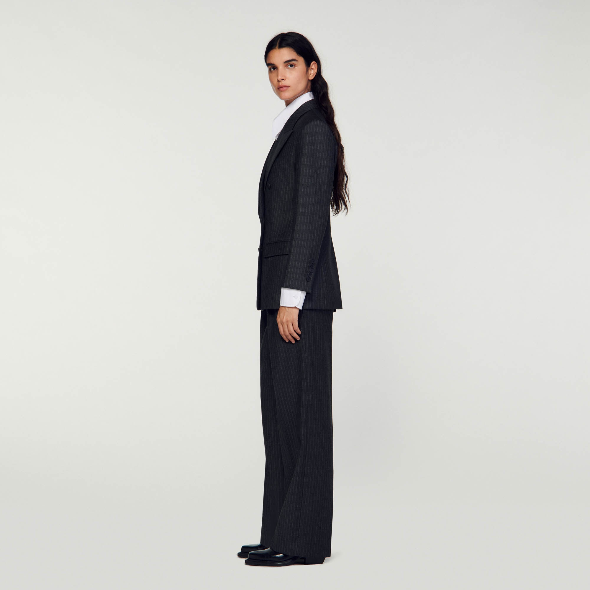 STRIPY SUIT JACKET - 7