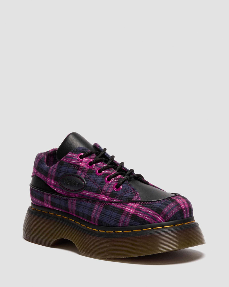 Dr. Martens BUZZ 5-EYE TARTAN & LEATHER LACE UP SHOES outlook