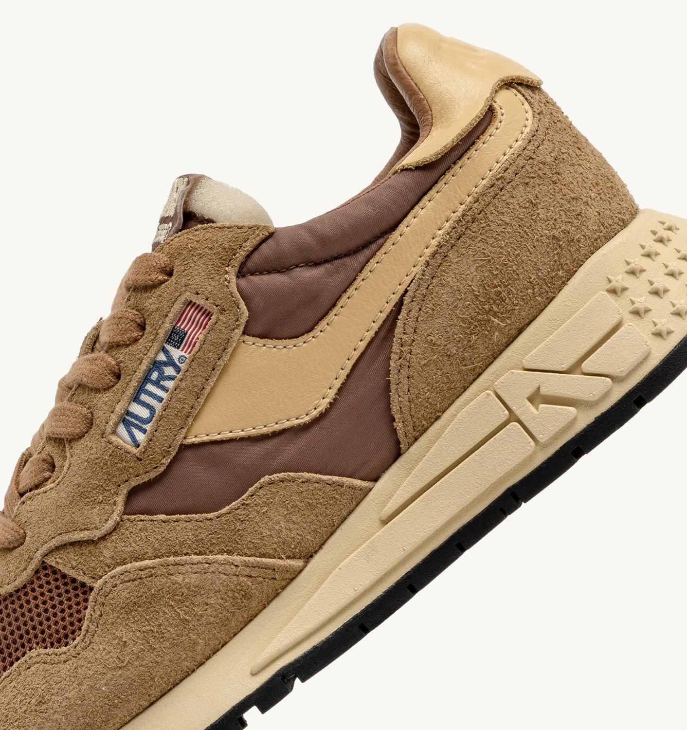 REELWIND LOW SNEAKERS IN NYLON SUEDE AND LEATHER COLOR HIDE AND CHIPMUNK - 6