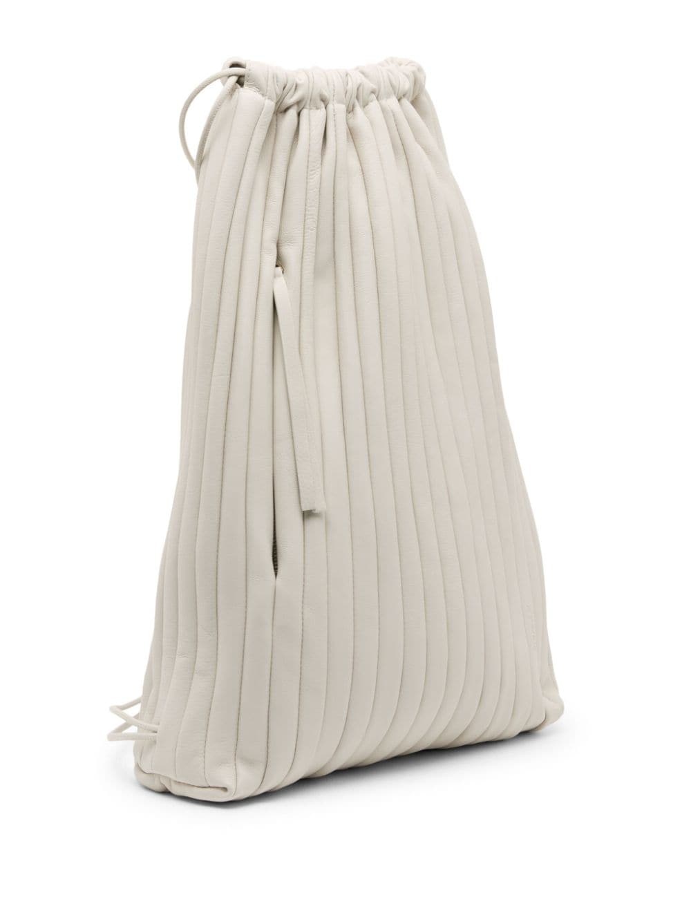 Arriccia pleated leather backpack - 2