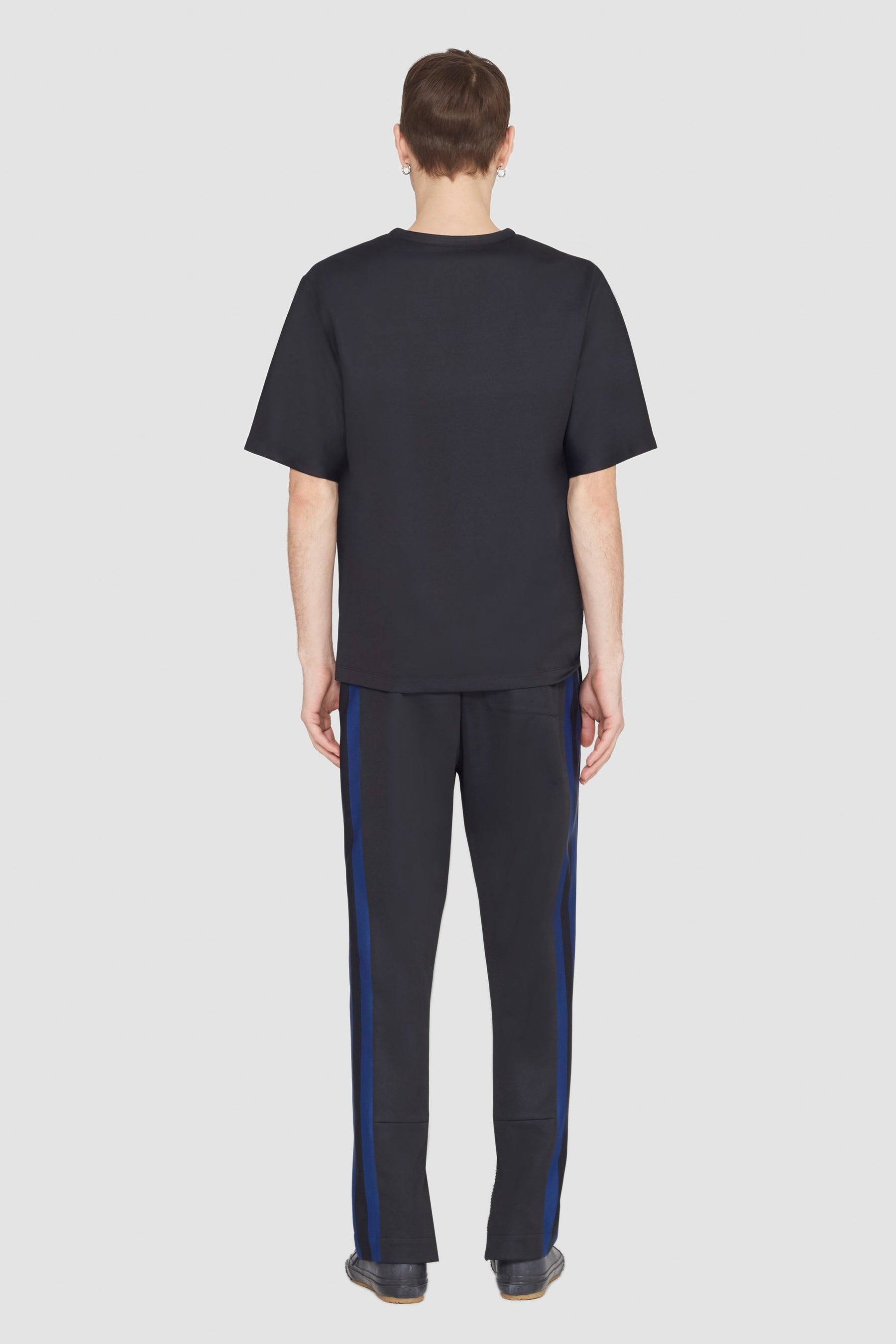 Short Sleeve Stripe Ponte T-Shirt - 4