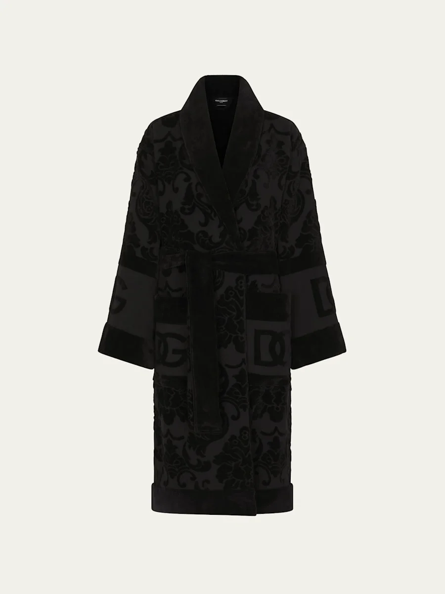 DG Logo Jacquard Bathrobe - 1
