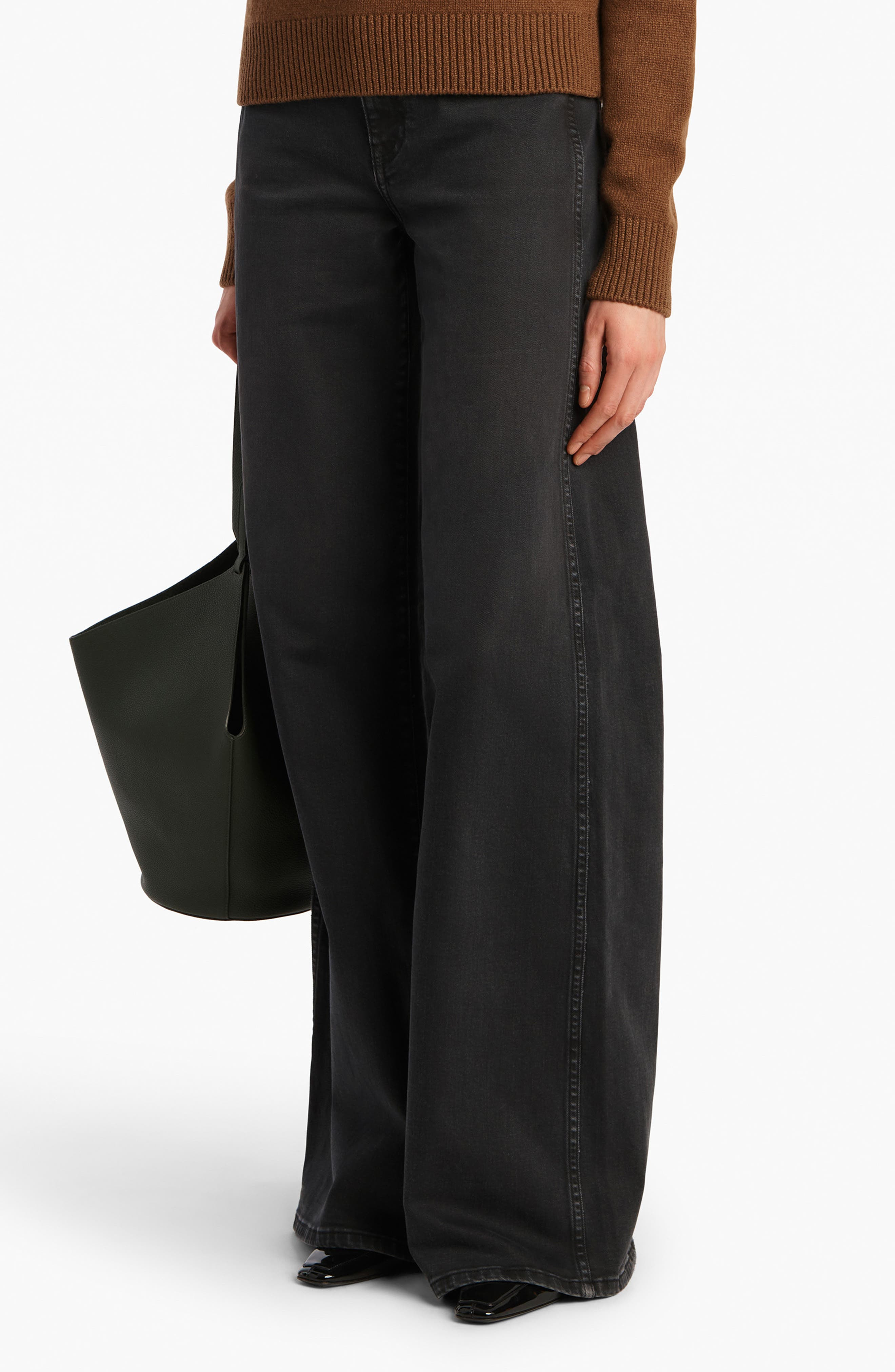 Khaite Dane High Waist Wide Leg Jeans in Clifton at Nordstrom - 3