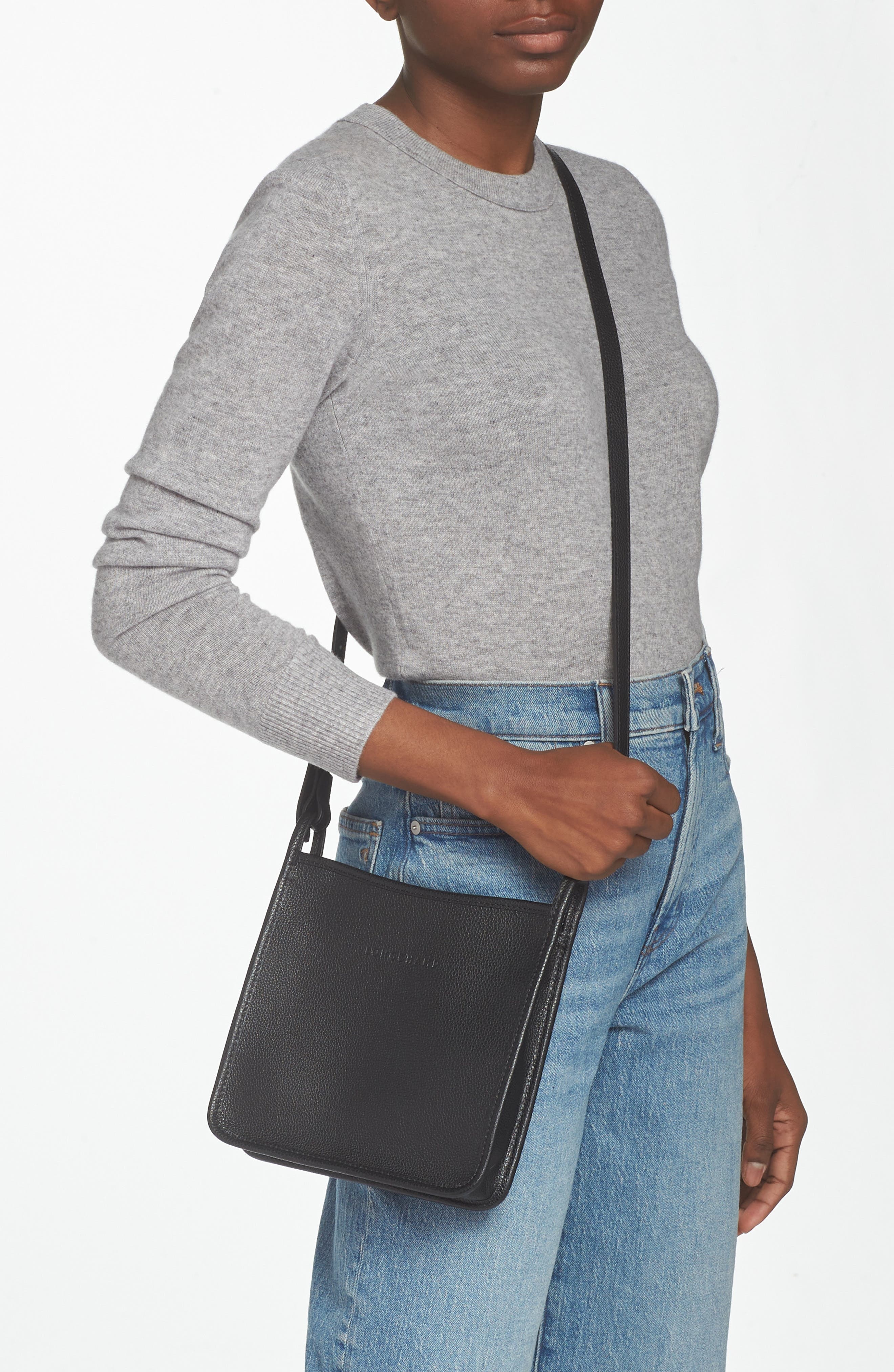 Small Le Foulonné Leather Crossbody Bag - 2
