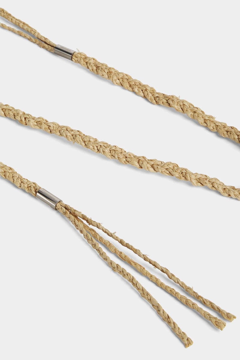 SUMMER LOVERS RAFFIA BELT - 3
