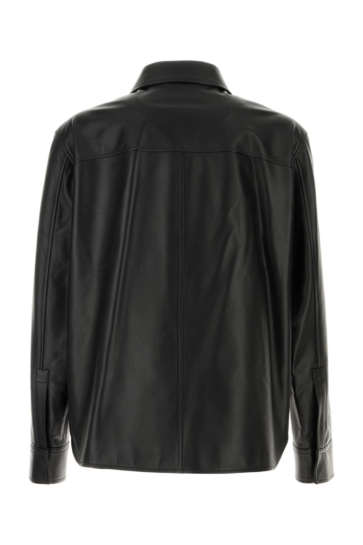 Loewe Men Black Leather Jacket - 2