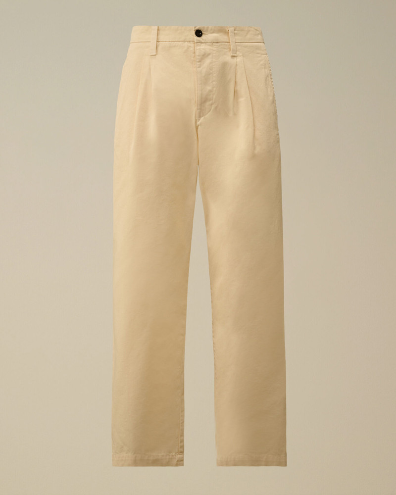 Cotton Gabardine Loose Chino Pants 1