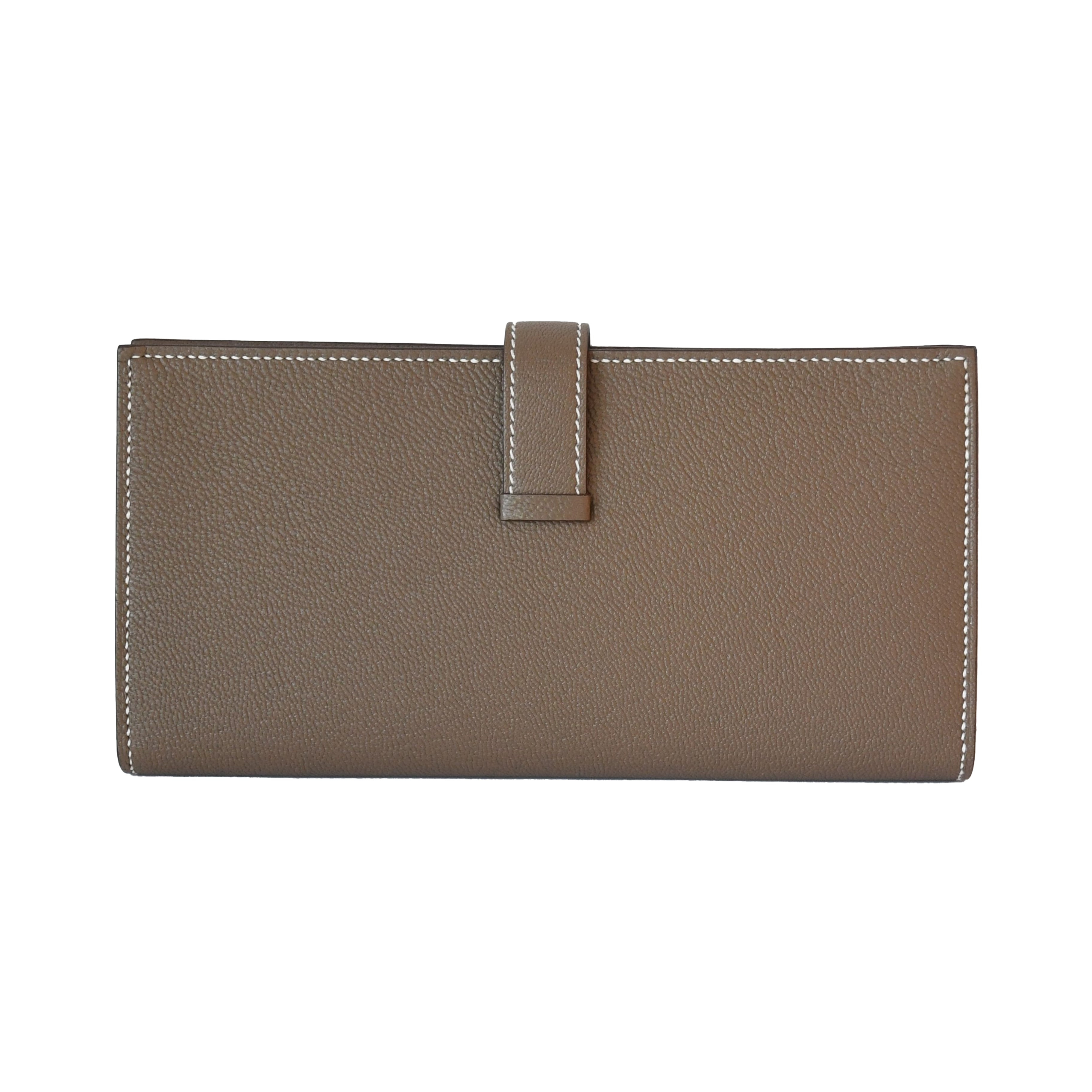 Hermes Bearn Epsom Wallet Gold Hardware Etoupe - 3