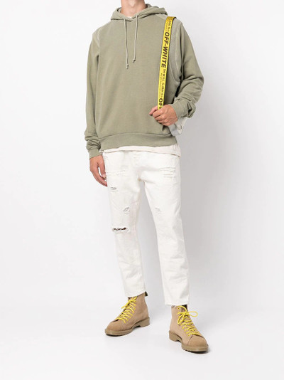 John Elliott Cross Thermal cotton hoodie outlook