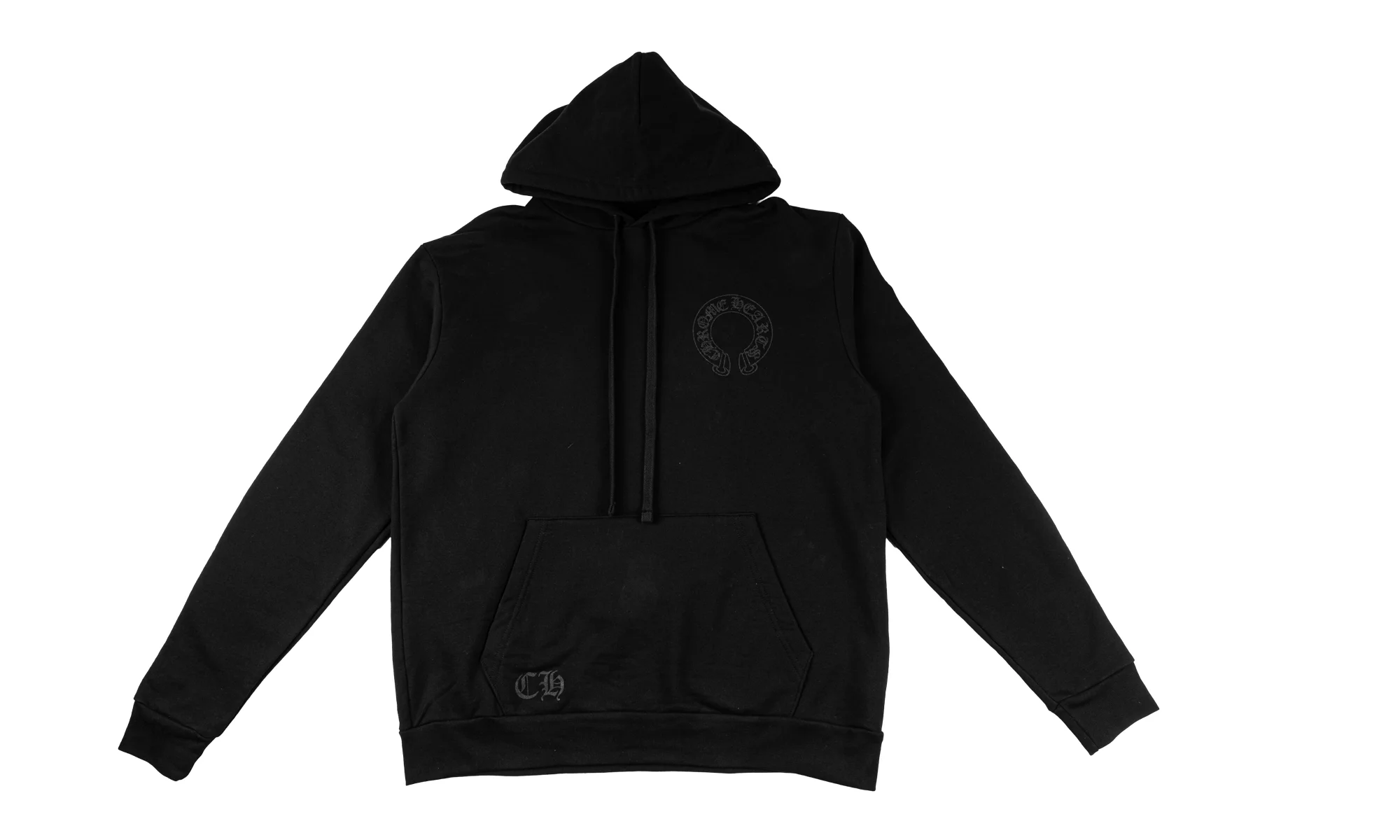 Floral Horseshoe Hoodie "Black" CHRM1566 - 1
