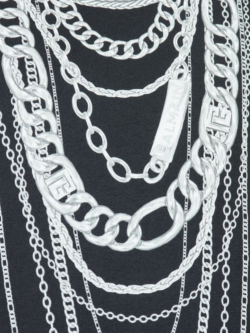 chain-print T-shirt - 5