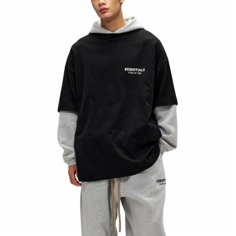 Fear of God Essentials Jersey Crewneck Tee 'Black' 125HO244360F - 4