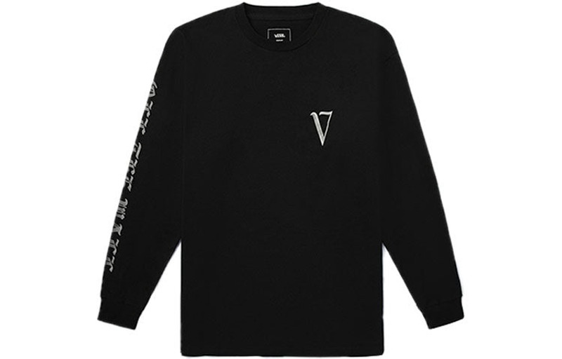 Vans Back Printing Casual Sports Couple Style Black VN0A4MUSBLK - 1