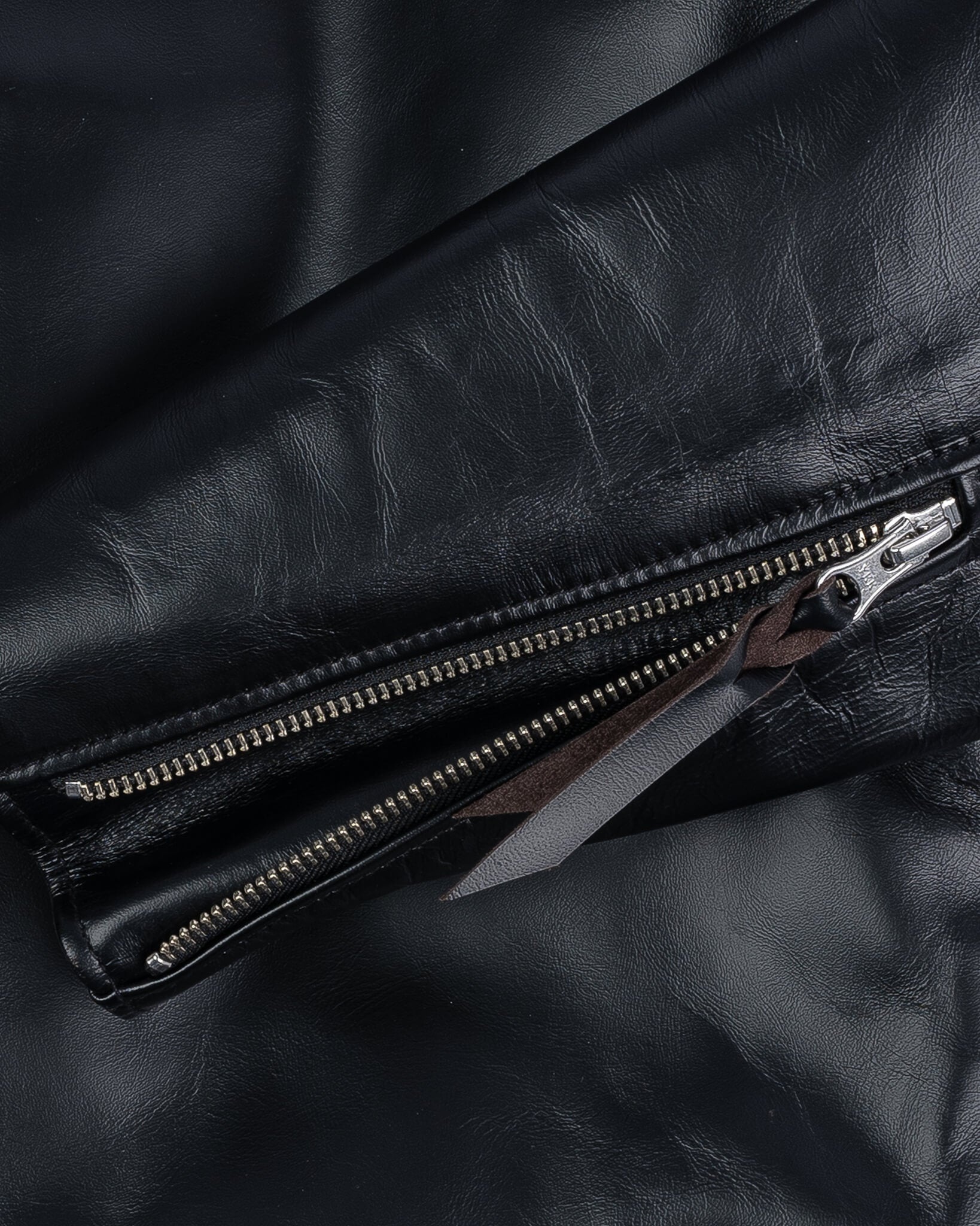 IHJ-35-BLK Japanese Horsehide Rider’s Jacket - Black (Tea-Core Dyed) - 13