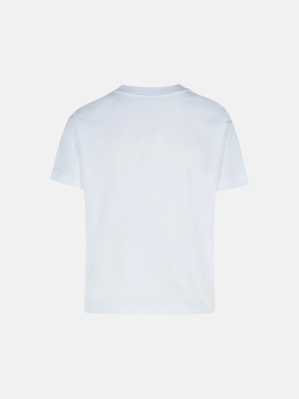 WHITE COTTON T-SHIRT - 3