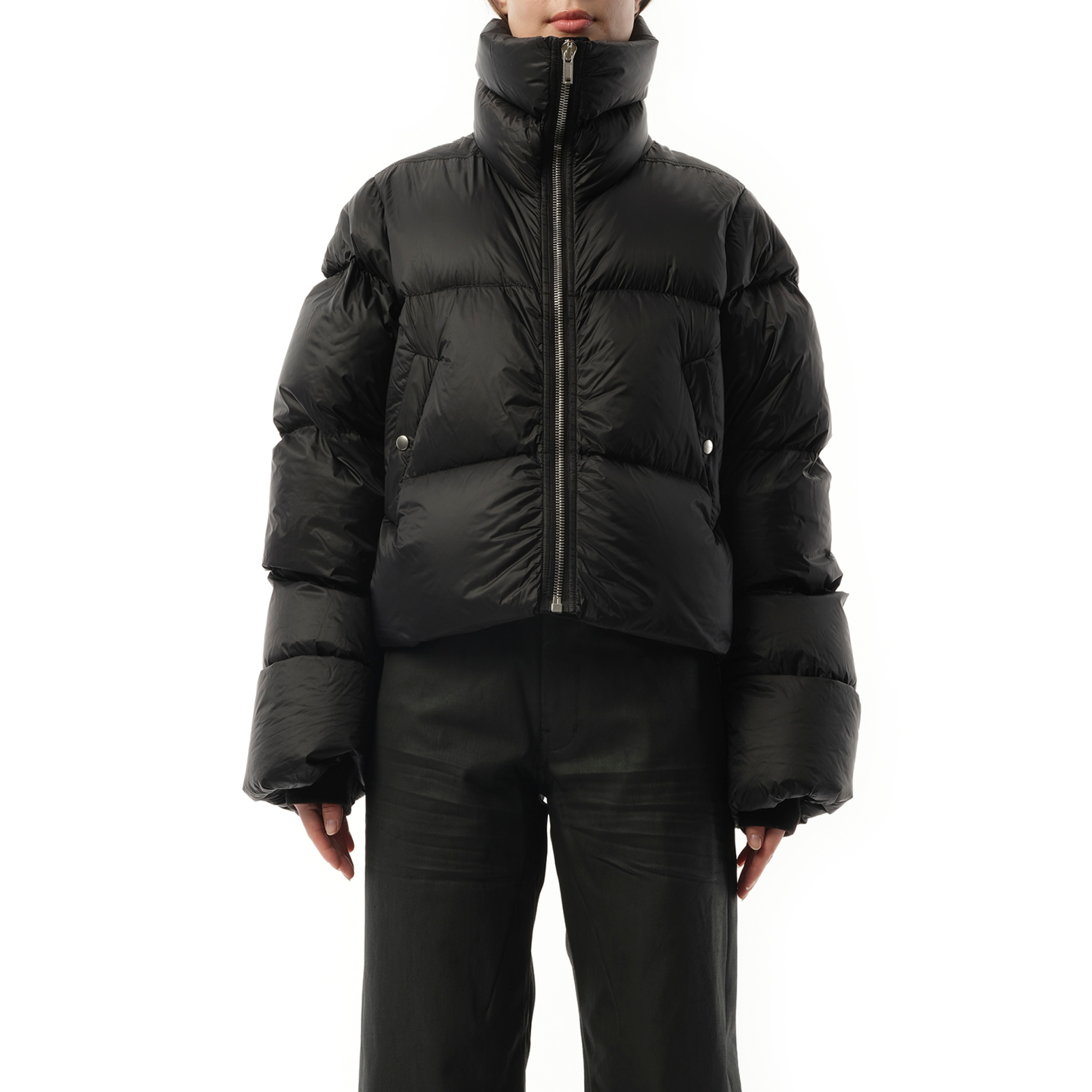 Turtle Down Jacket in Black - 1