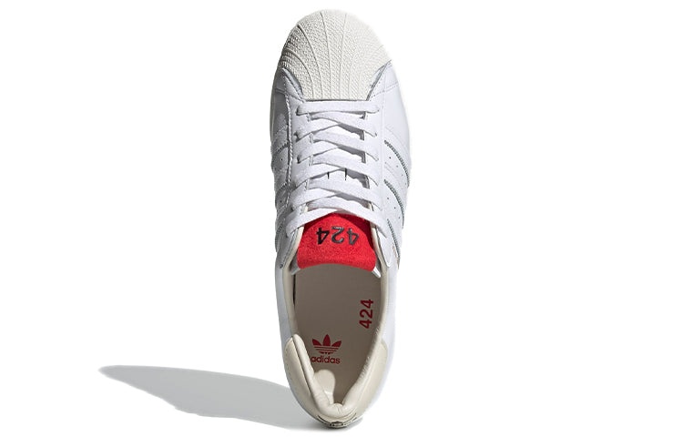 adidas adidas 424 x Superstar Shell Toe 'White Scarlet' FW7624