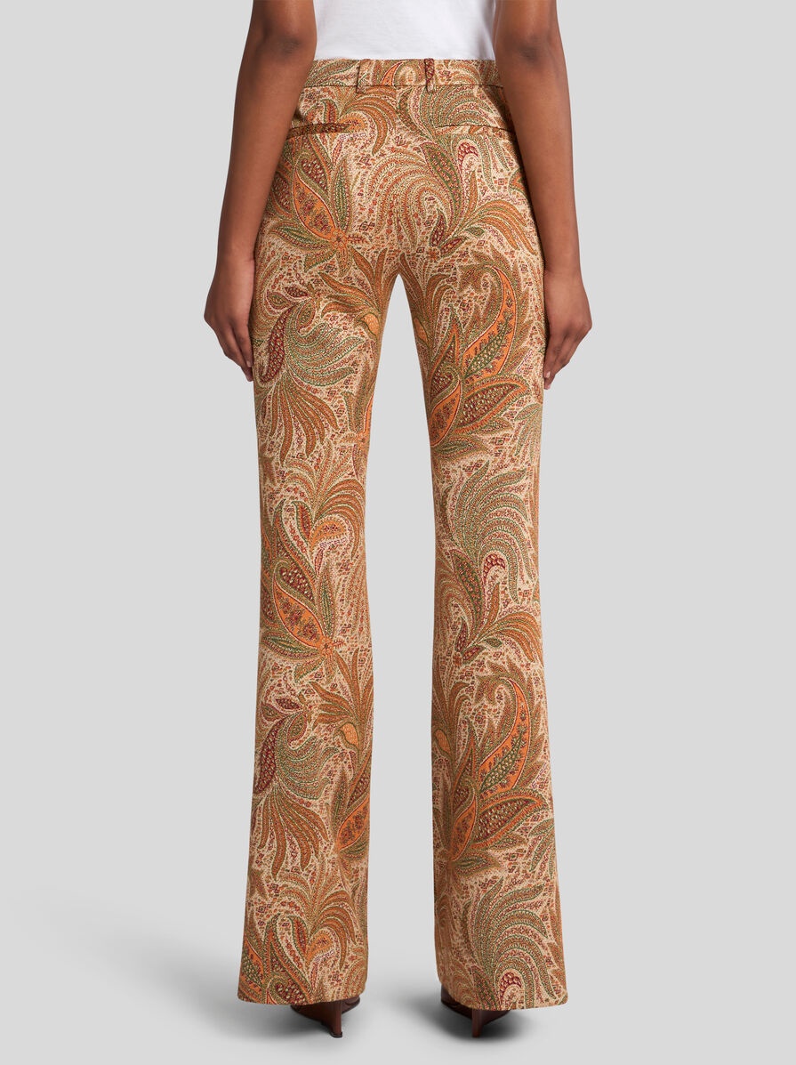 PAISLEY JACQUARD TROUSERS - 5