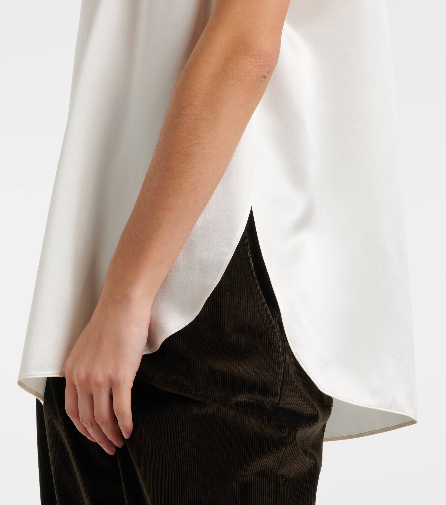 Filly silk satin tank top - 5