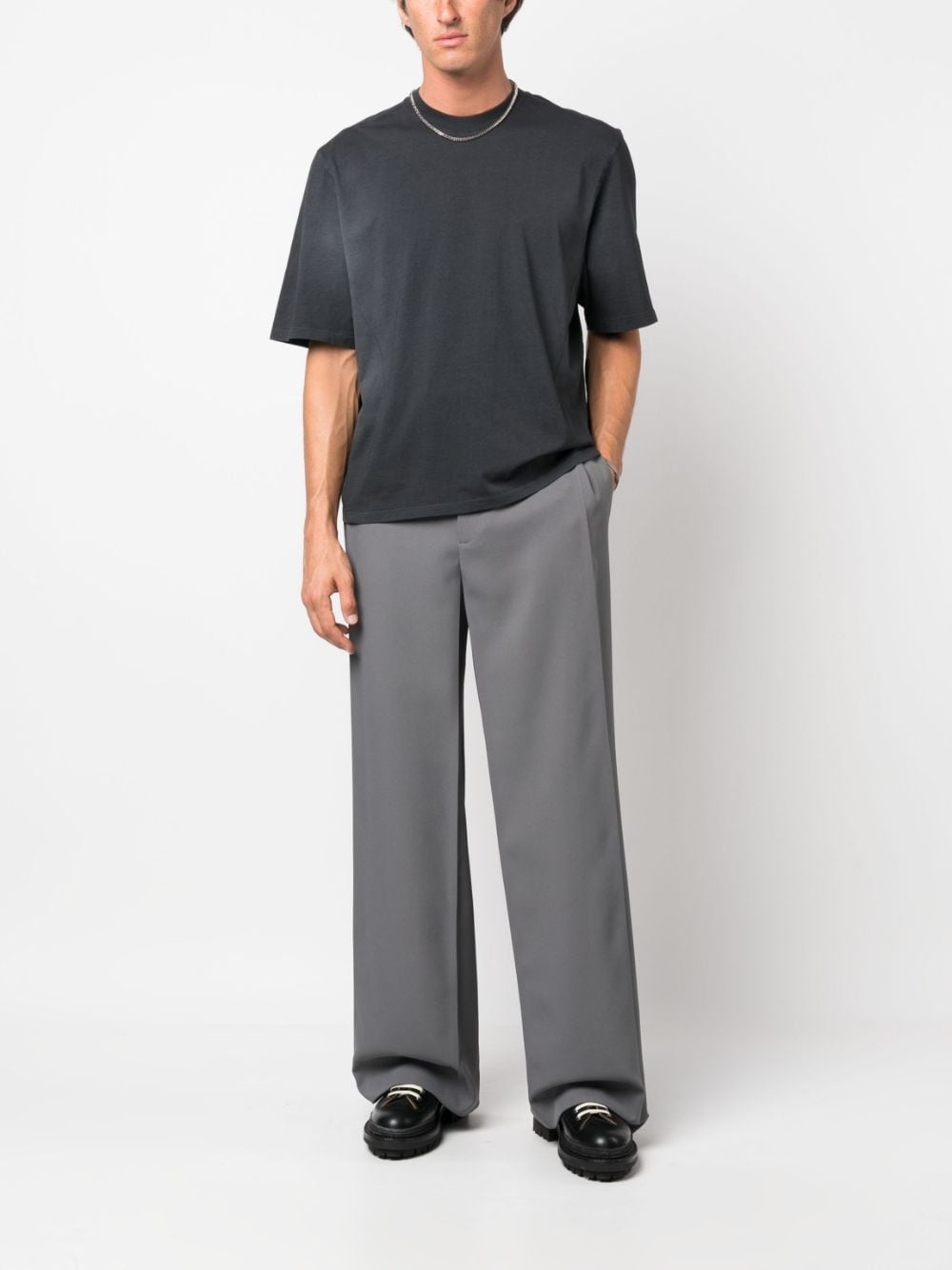 short-sleeved cotton T-shirt - 2
