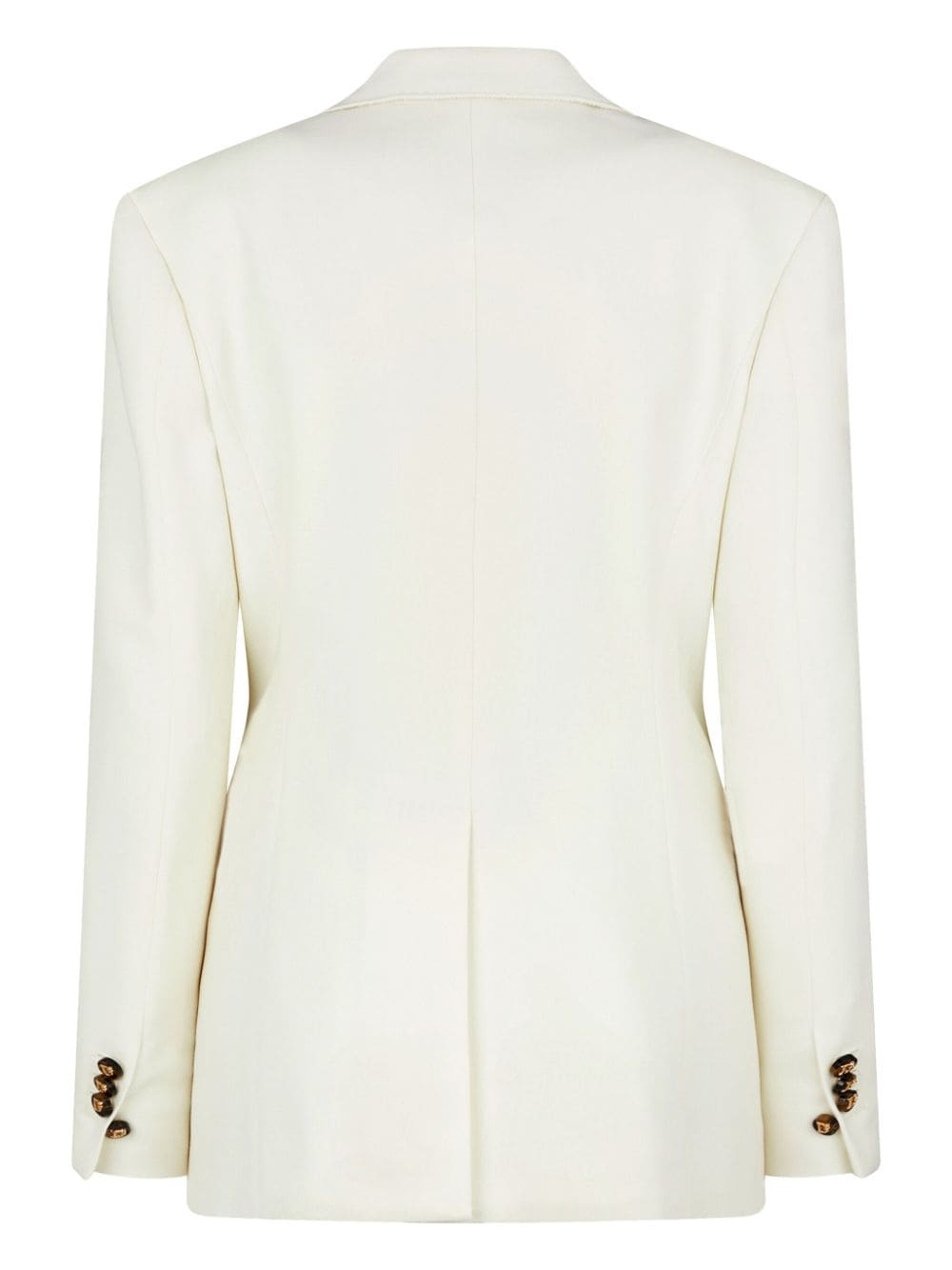 double-breast notched-lapel suit - 4