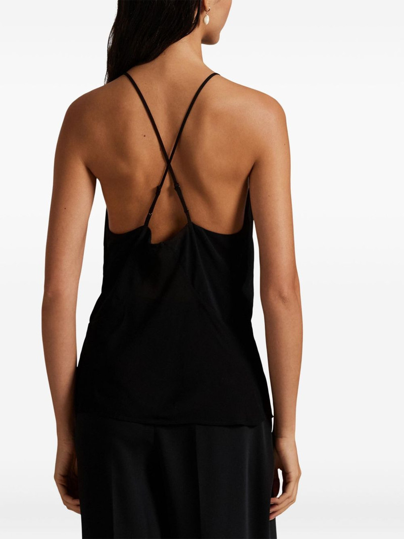 cross-back V-neck top 4