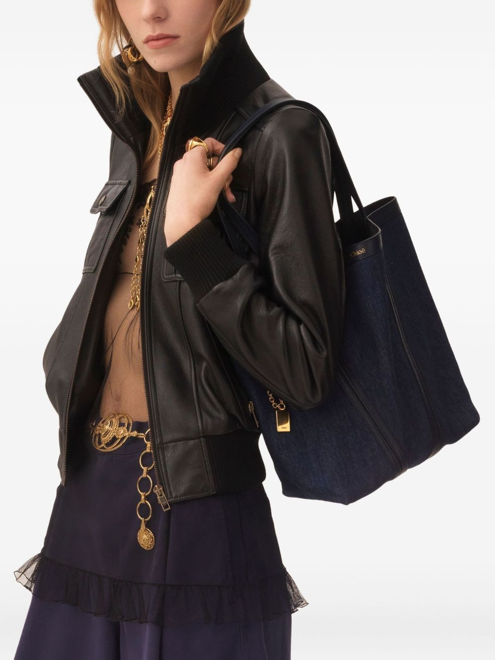 Spin panelled shoulder bag - 2