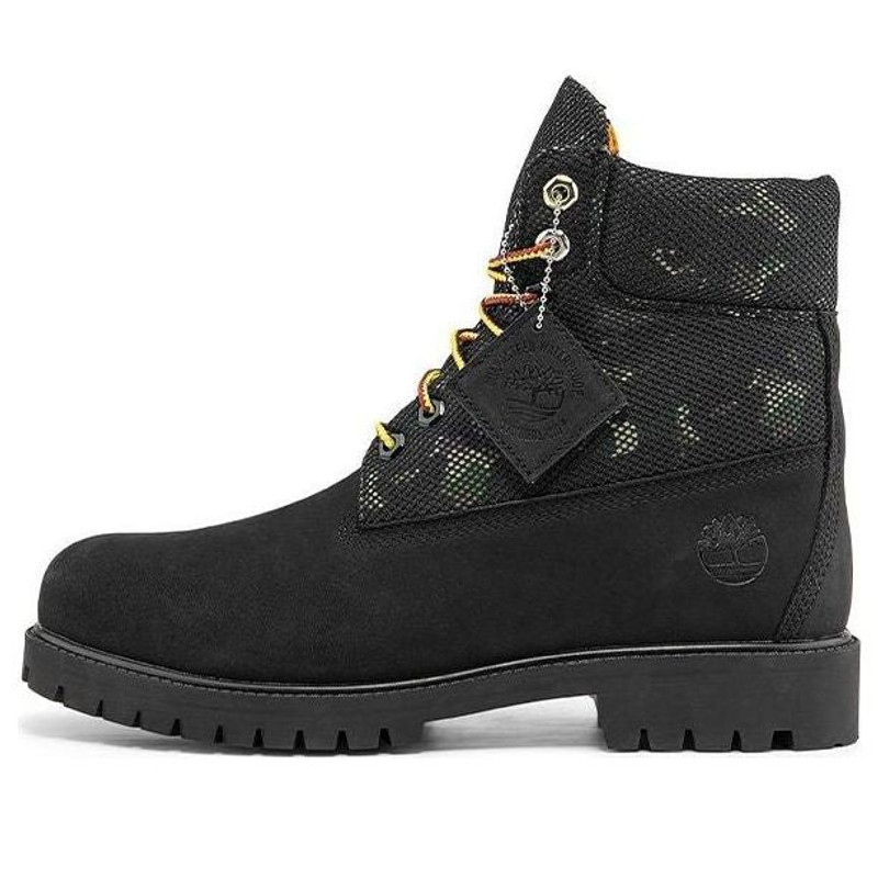 Timberland Heritage 6 Inch Boot 'Black Nubuck with Camo' A2KK9W 1