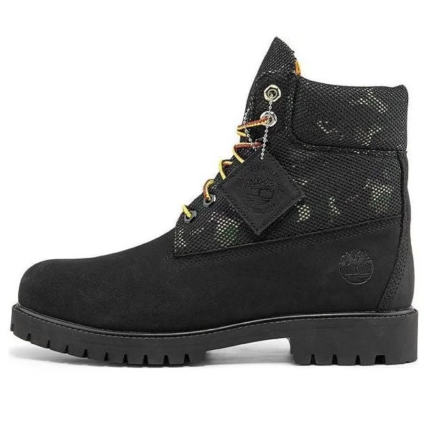 Timberland Heritage 6 Inch Boot 'Black Nubuck with Camo' A2KK9W - 1