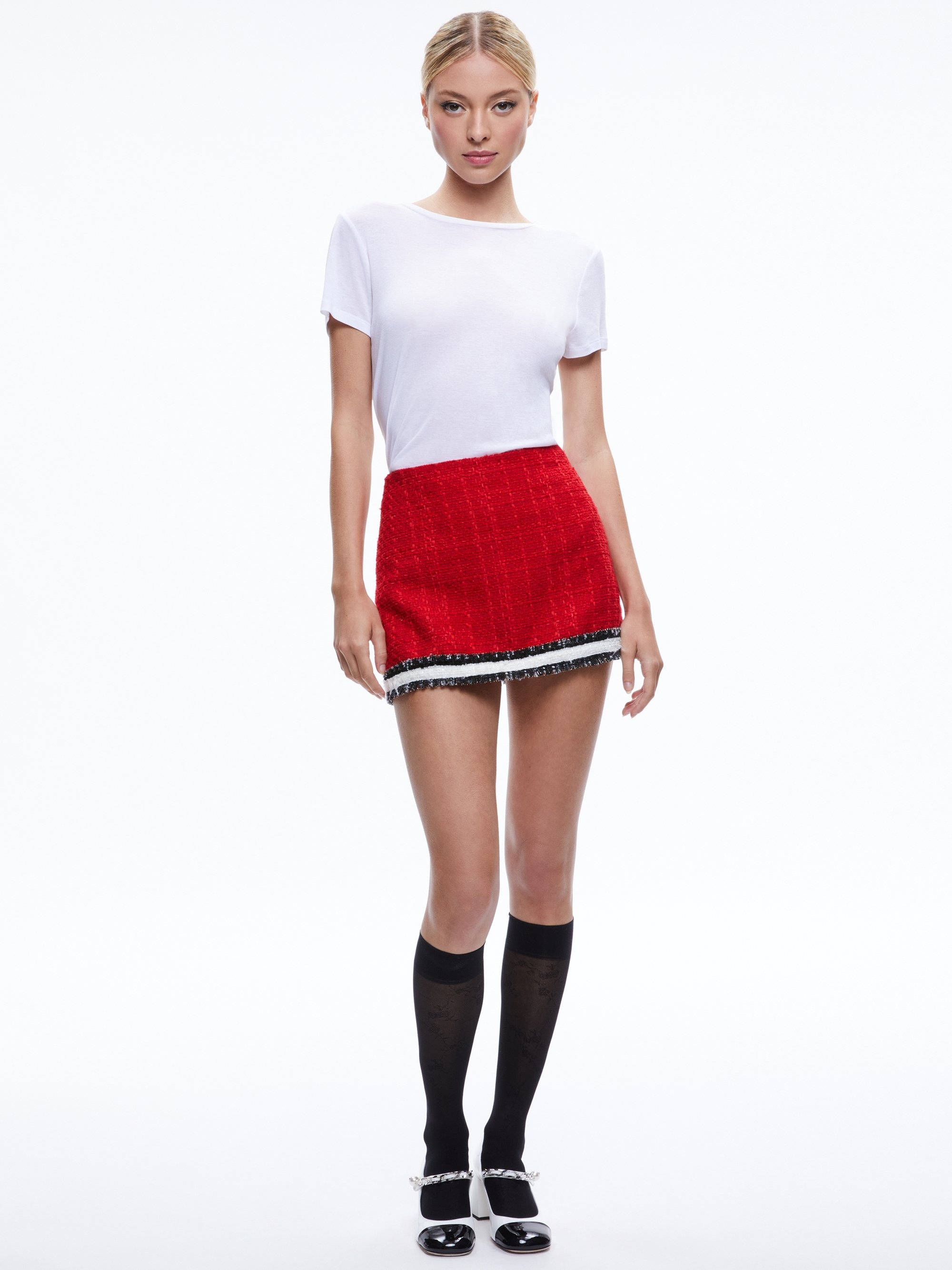 RUBI TWEED MINI SKIRT - 6