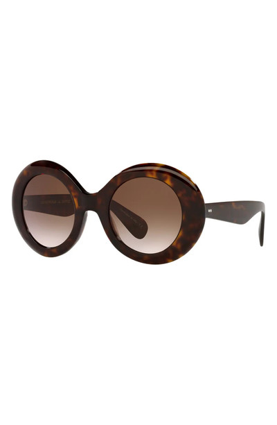 Oliver Peoples Dejeanne 50mm Round Sunglasses outlook