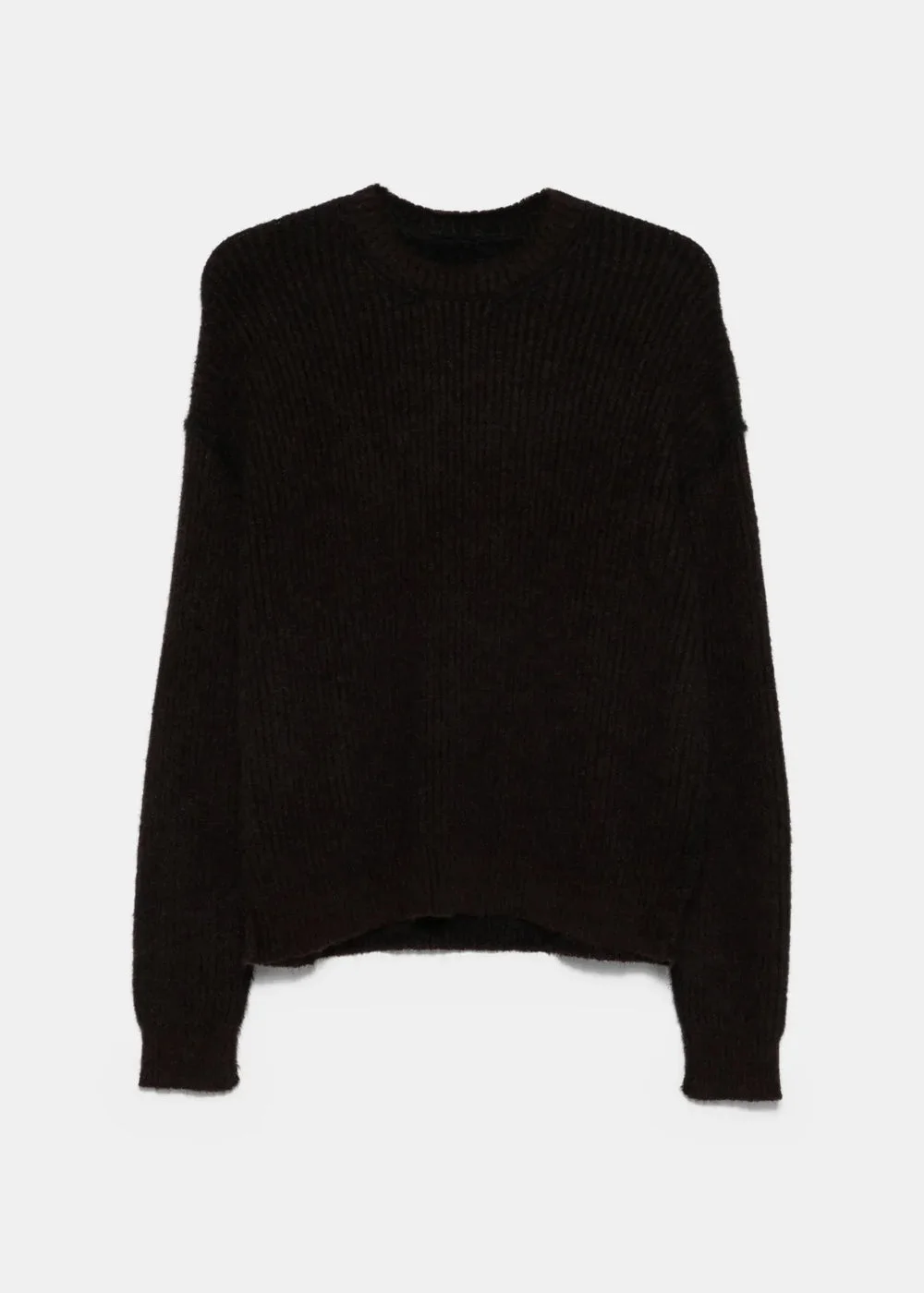 Brown/Black Round Neck Top - 1