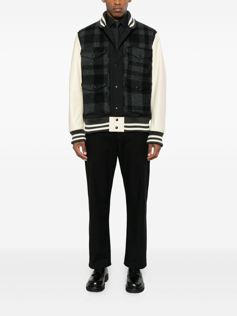 Junya Watanabe MAN check panelled jacket outlook