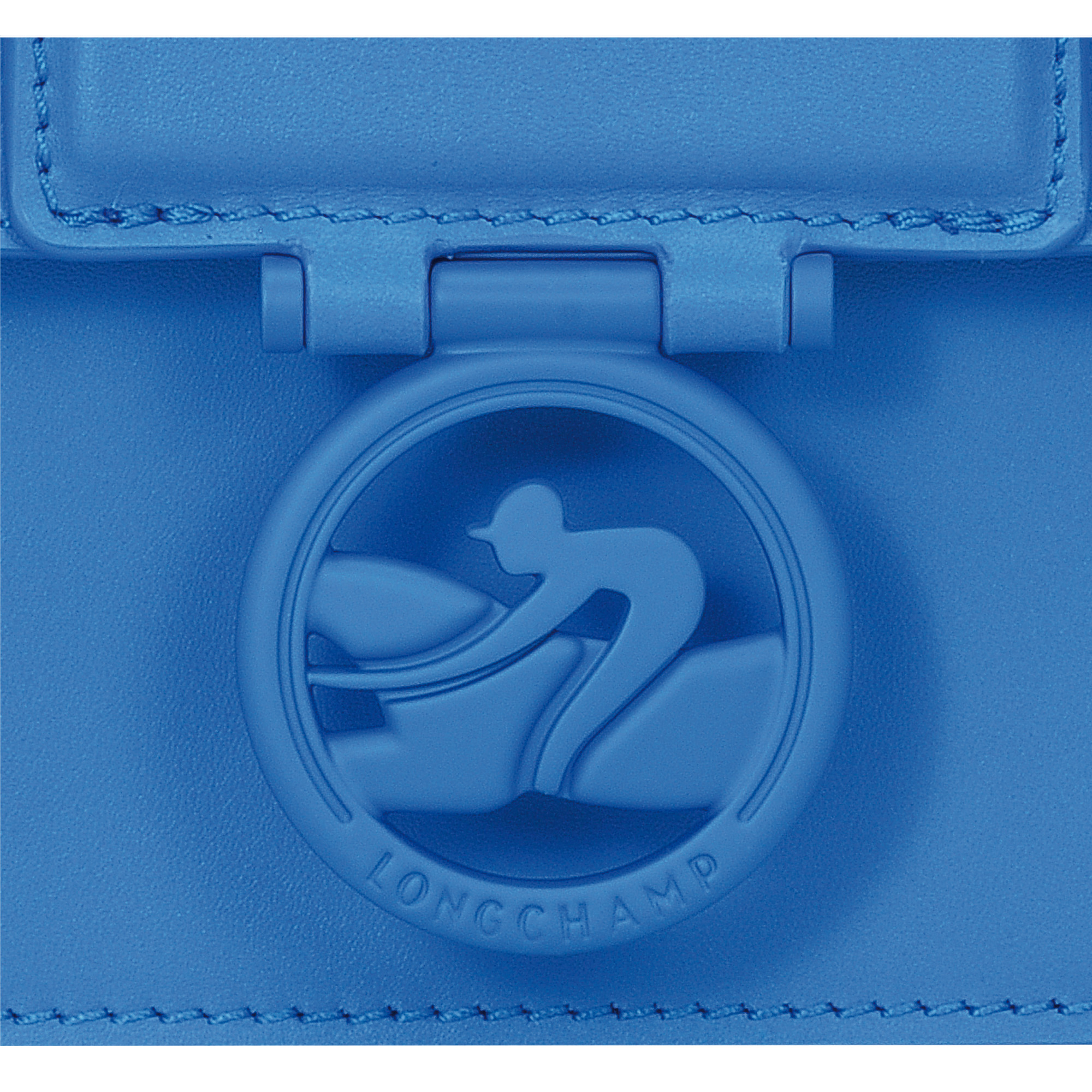 Box-Trot M Baguette bag Cobalt - Leather - 3