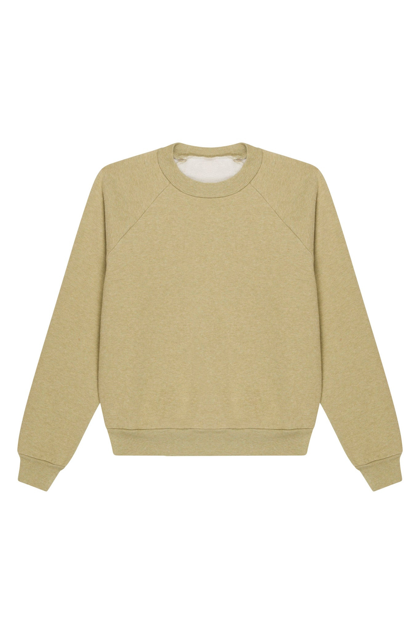 PISTACHIO MELANGE SHRUNKEN RAGLAN SWEATSHIRT - 5
