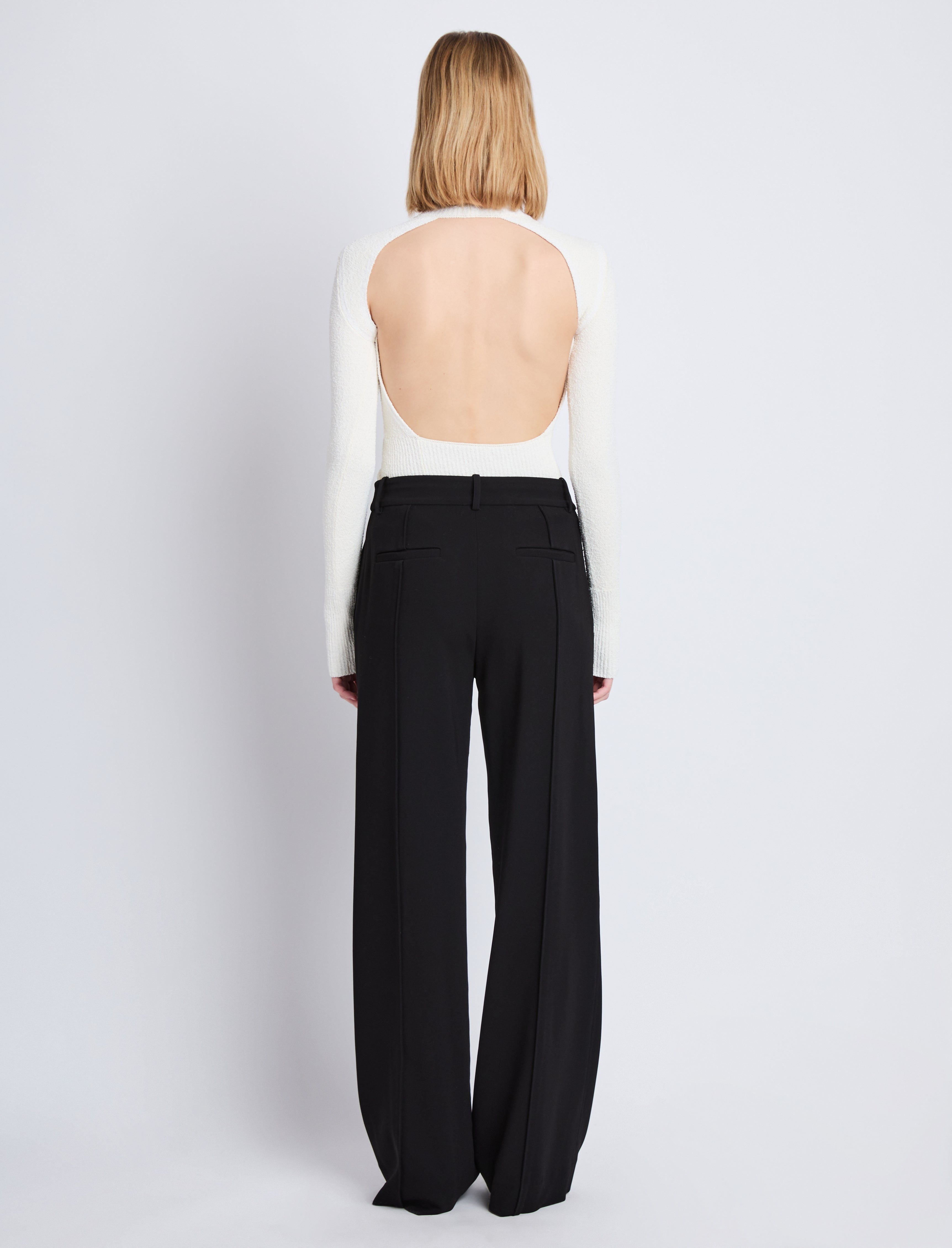 Weyes Pant in Matte Viscose Crepe - 4