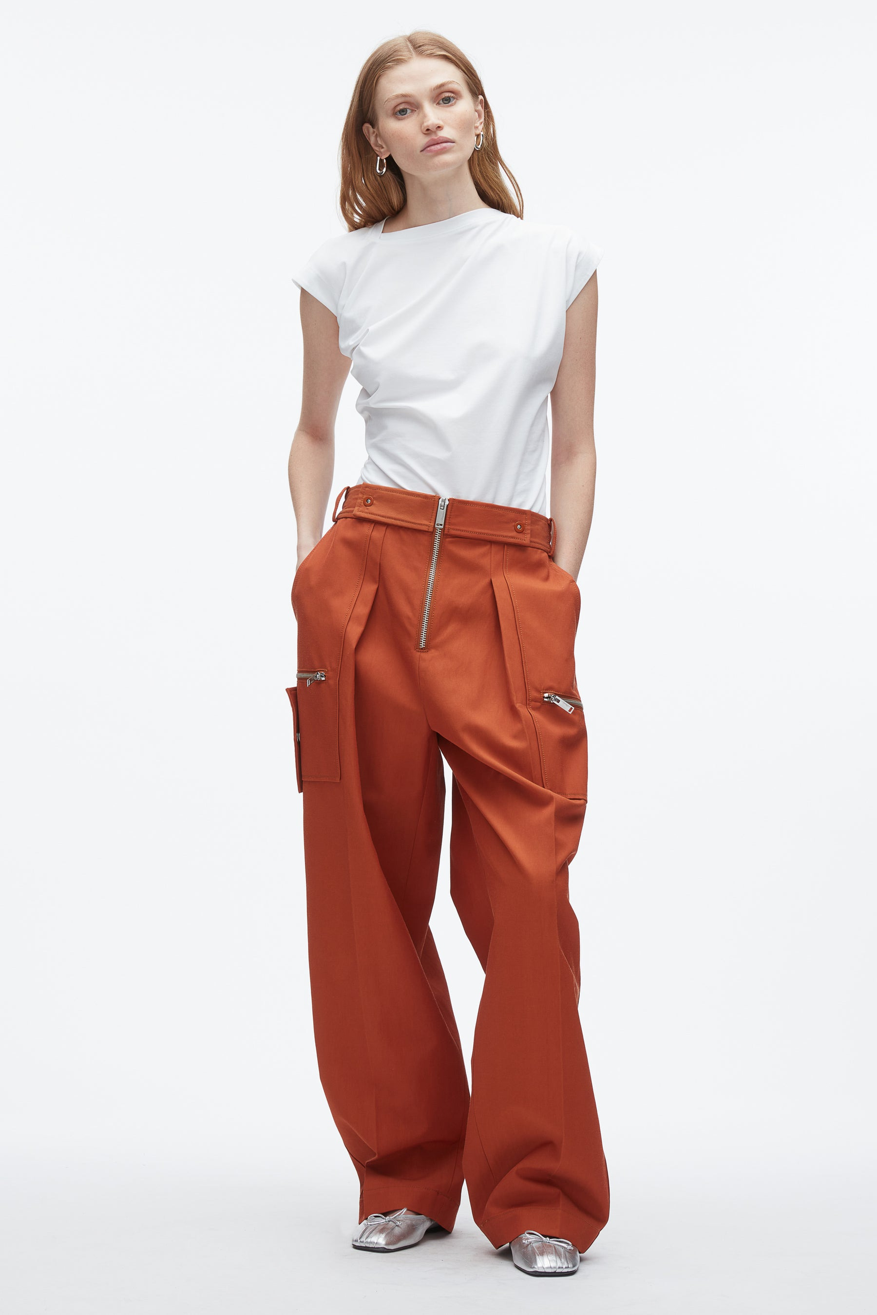 Double Zip Wide Leg Pant - 1