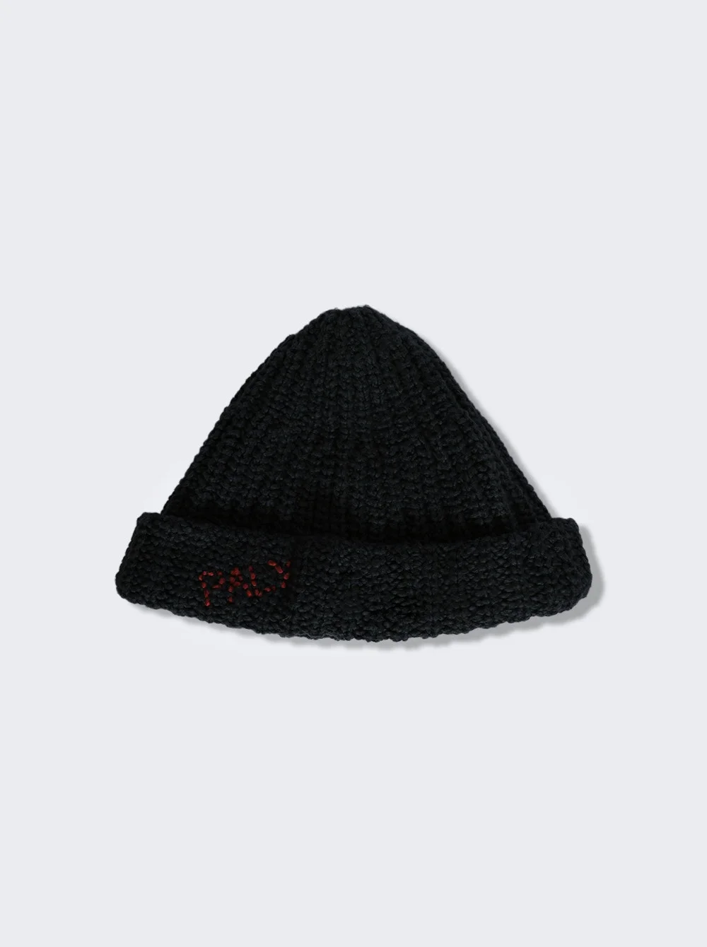 Hand Knit Beanie Black - 1