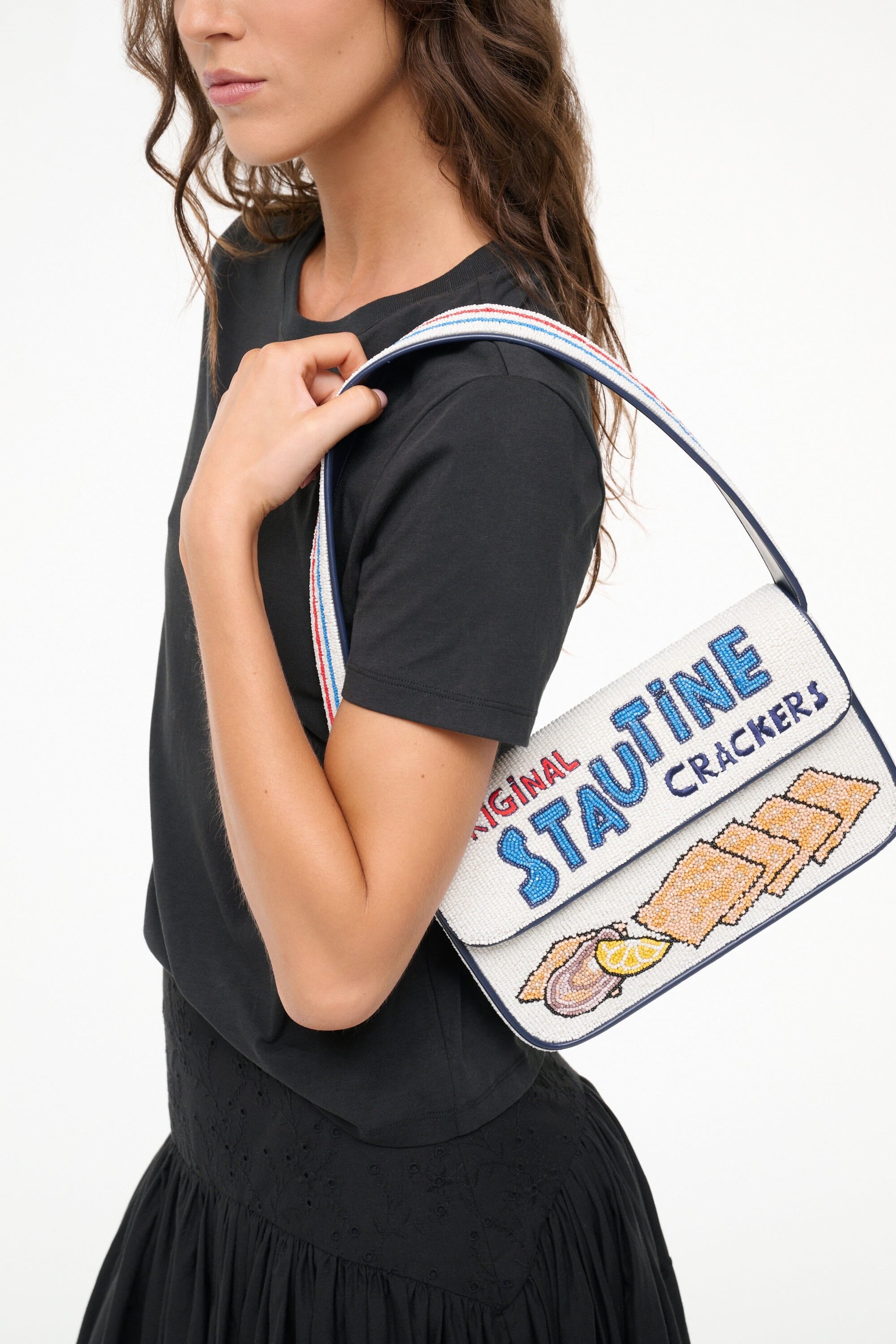 STAUD TOMMY BEADED BAG STAUTINES - 2