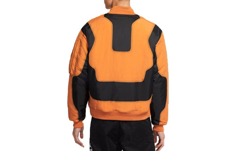 Jordan Air Jordan 23 Engineered Numeric Pattern Baseball Collar Long Sleeves Jacket Orange CV2787-875 outlook