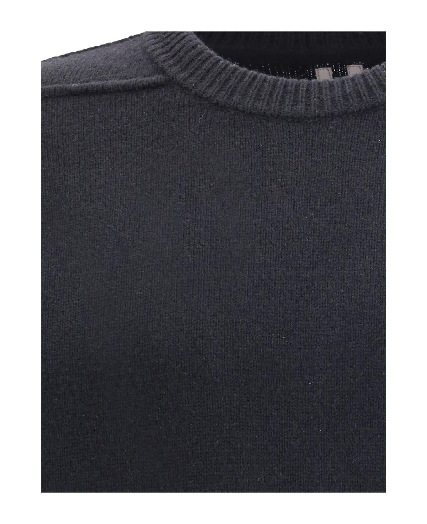Exposed Stitching Sweater - 3