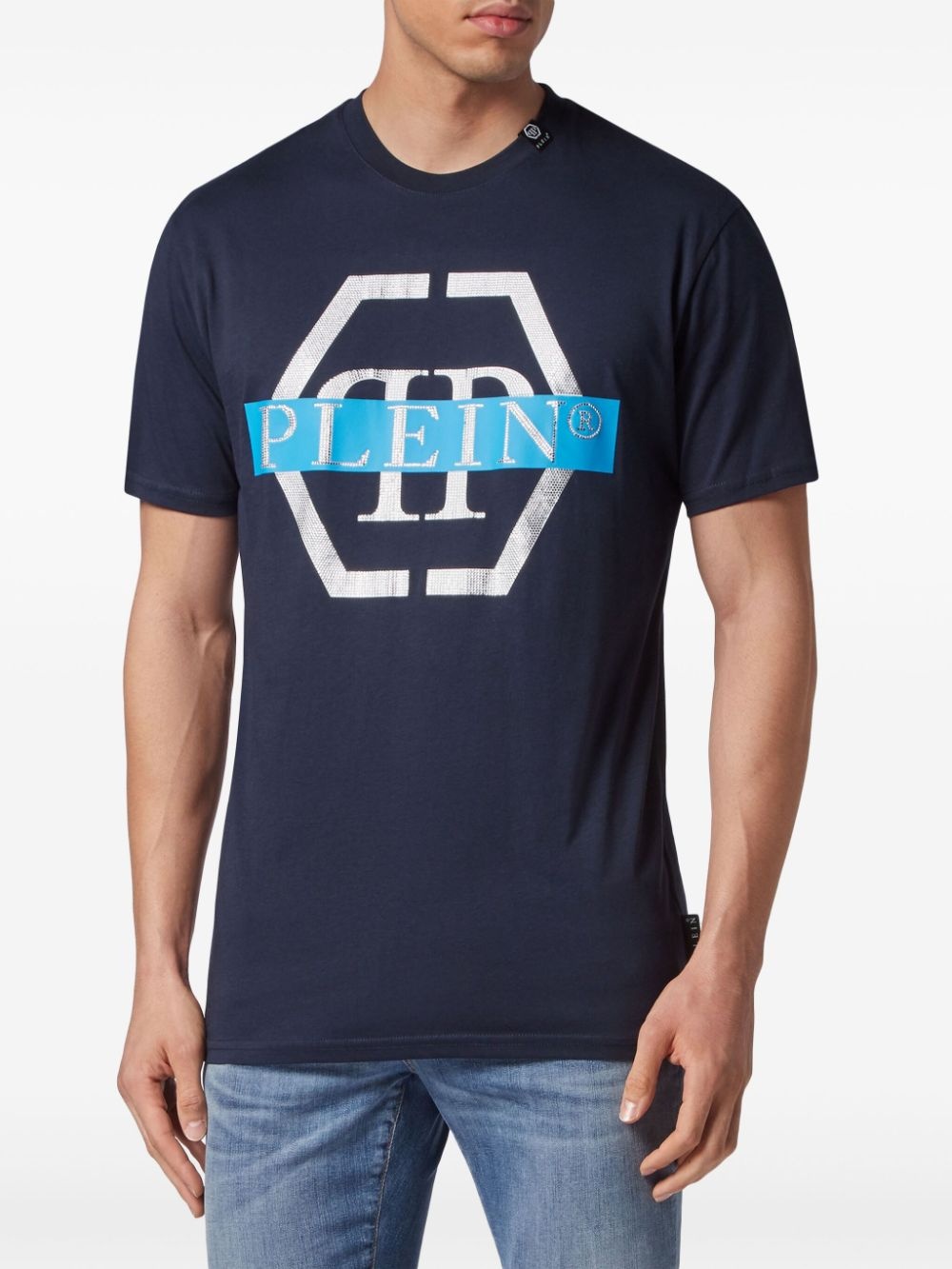 PP Tape-print round-neck T-shirt - 3
