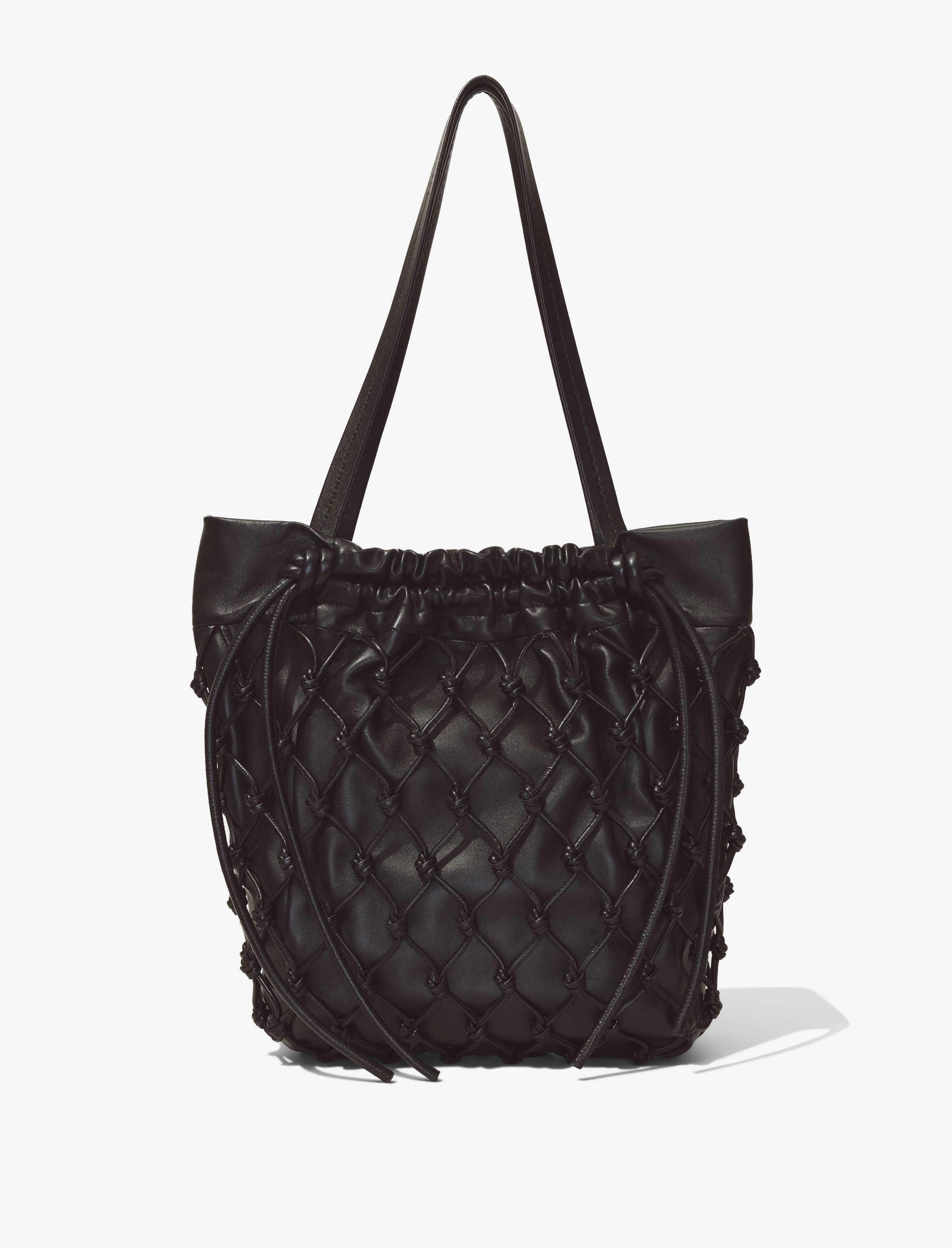 Macrame Drawstring Tote - 4