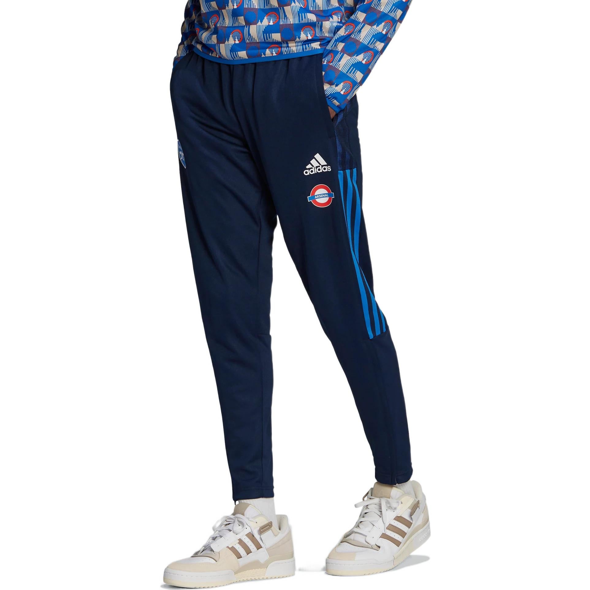 Men's adidas Logo Soccer/Football Sports Pants/Trousers/Joggers SW Fan Edition Arsenal Blue HG6235 - 3